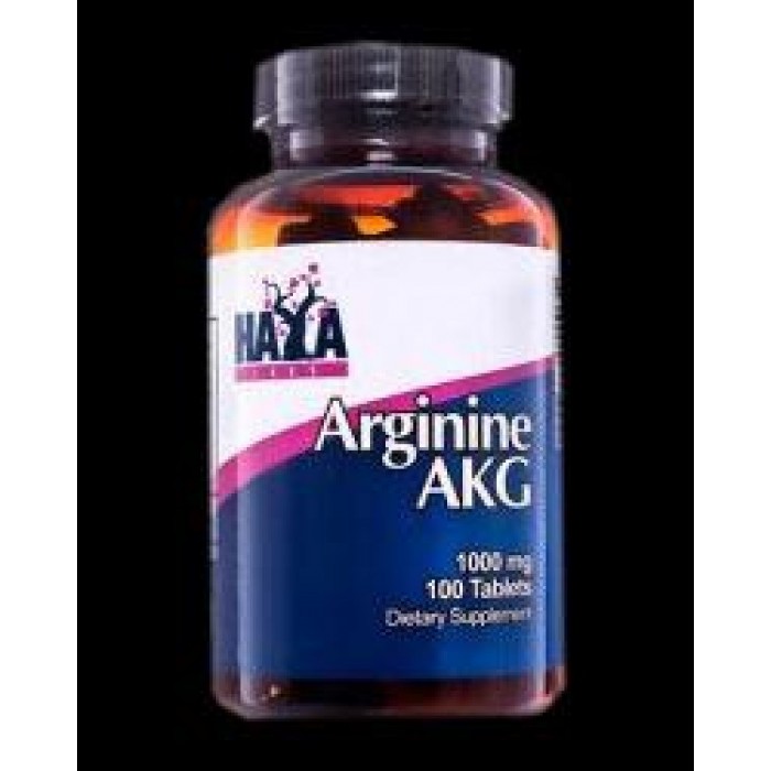 HAYA LABS Arginine AKG 1000mg / 100 Tabs.